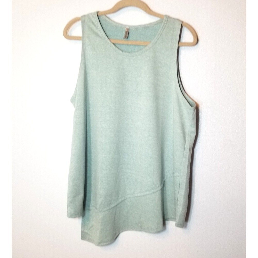 Acting Pro Asymmetric Light‎ Green Women's Terrycloth Tank Top  XL Outdoors